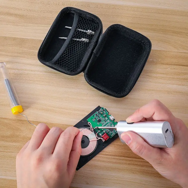 Электрический паяльник портативный беспроводной с USB портом и интерфейсом Android 5