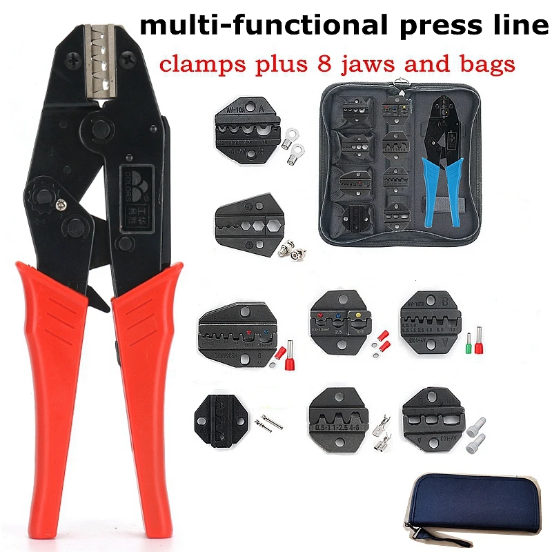 

COLORS HS-30J Crimping pliers jaws kit package for terminalsï¼Œmultitool crimping tool setï¼Œtube spade Fork terminal crimp pliers
