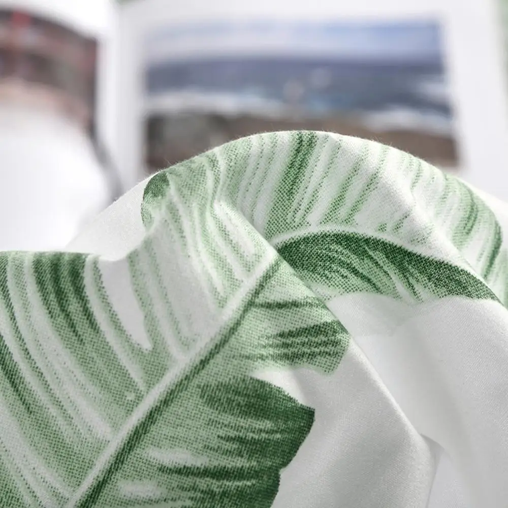 Милый Постельное белье перо с принтом листьев стеганое одеяло размеры: комплект