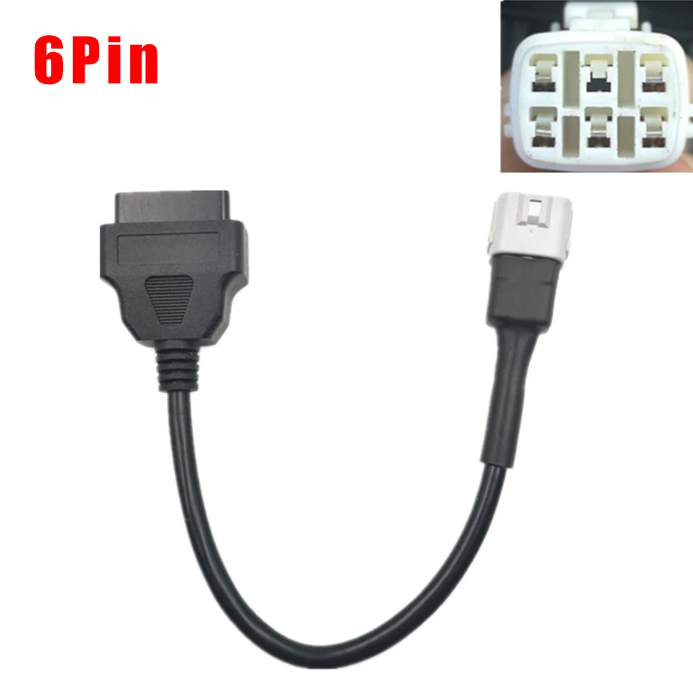 

ATV Female socket to 6-pin male plug Diagnostic Plug Protable Reliable
