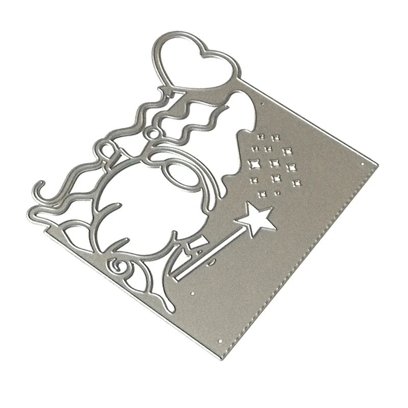 

Металлические Вырубные штампы в виде сердца гнома, фотоальбом, бумажная карта, шаблон, форма, тиснение, крафтовое украшение