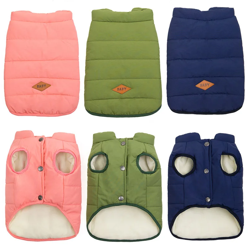 Fashion Pet Small Dog Clothes Winter Warm Dog Jacket Harness Chihuahua Puppy Coats XS-XL