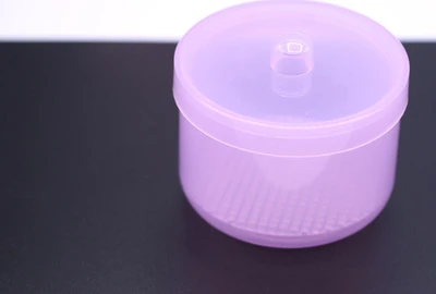 PURPLE 4 цвета сверла для дизайна ногтей чистящий стерилизатор дезинфекция коробка для хранения Шлифовальная головка Маникюрный Инструмент круглый чистый корпус - Цвет: PURPLE