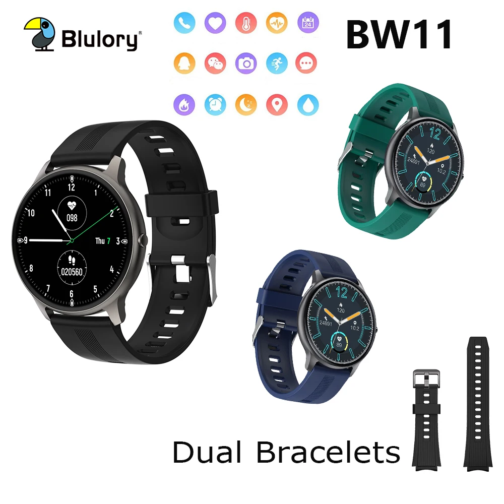 

Blulory Smart Watch Women IP68 Waterproof Heart Rate Monitor Sleep Monitoring Smartwatch men for IOS Android watch