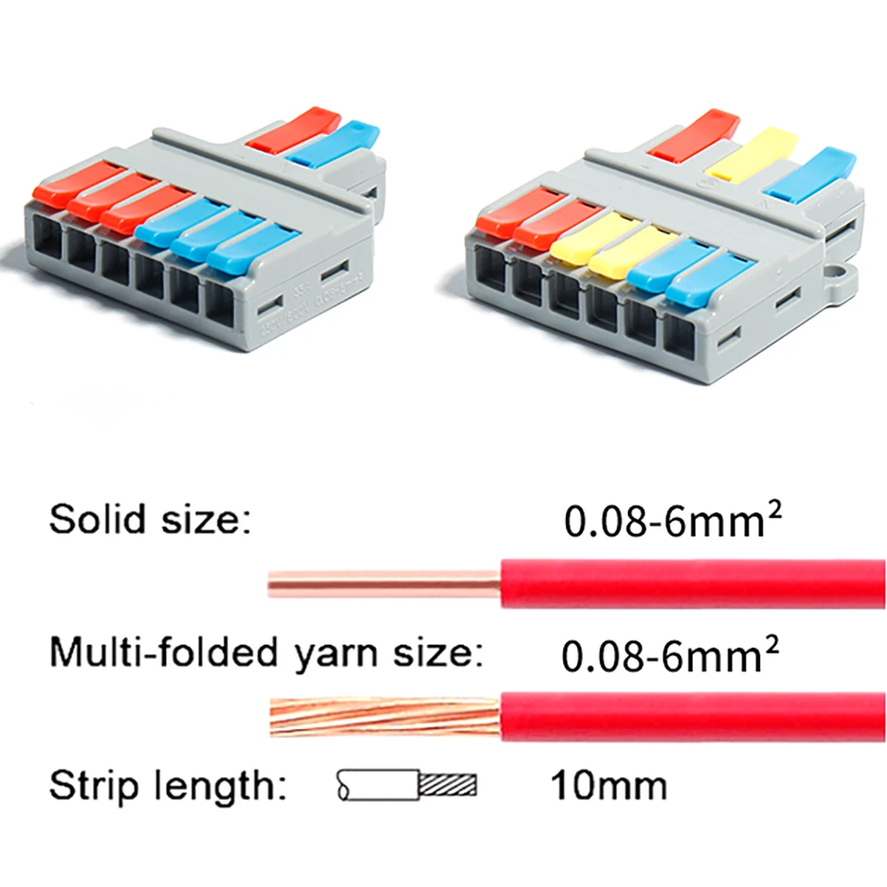 Универсальная клемма быстрого запуска для проводов мини-разветвитель