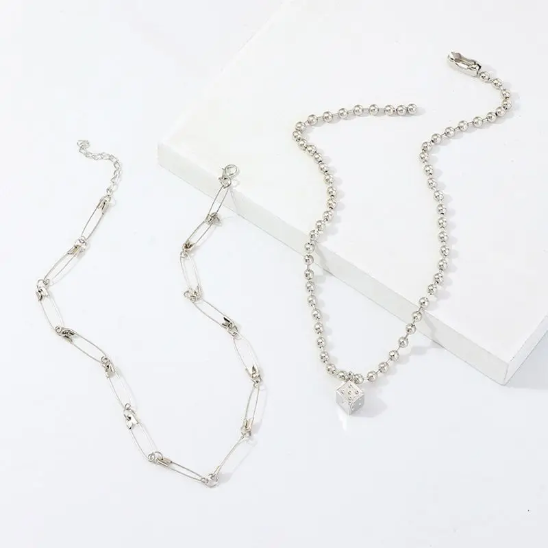 2 шт. Lucky цифровой кость-Подвеска Ожерелье для женщин Персонализированные