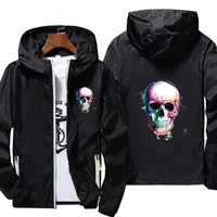 human skeleton motorcycle jacket jackets sweatshirt man mens coat custom logo bomber down male leather sweatshirts for harajuku