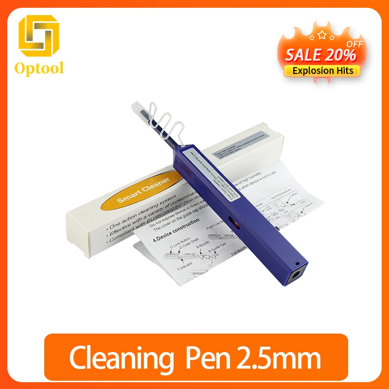 

10pcs Fiber Optic Cleaning Pen LC MU 1.25mm For LC one-click Optical Fiber Connector，adapter Cleaner Tool Free Shipping