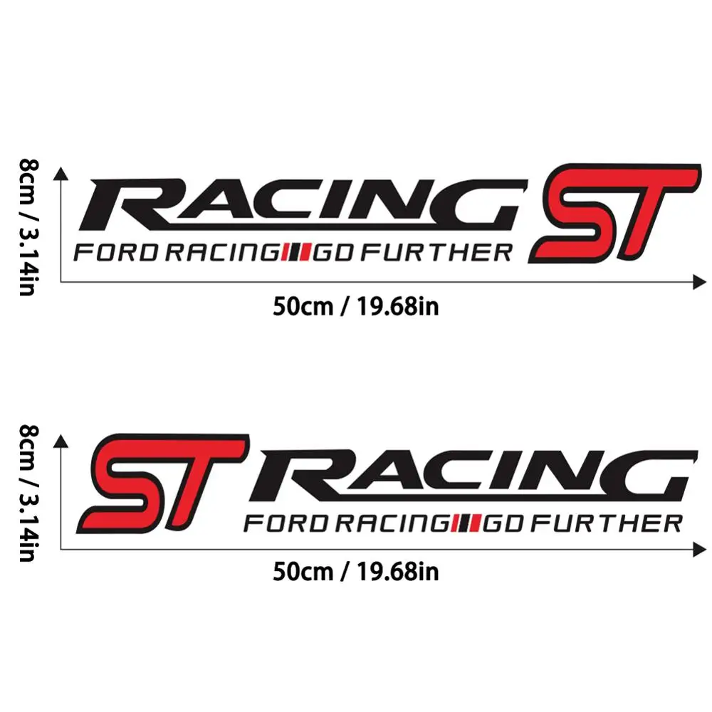 2шт набор ST гоночный автомобиль стикер Талия линия двери виниловый деколь