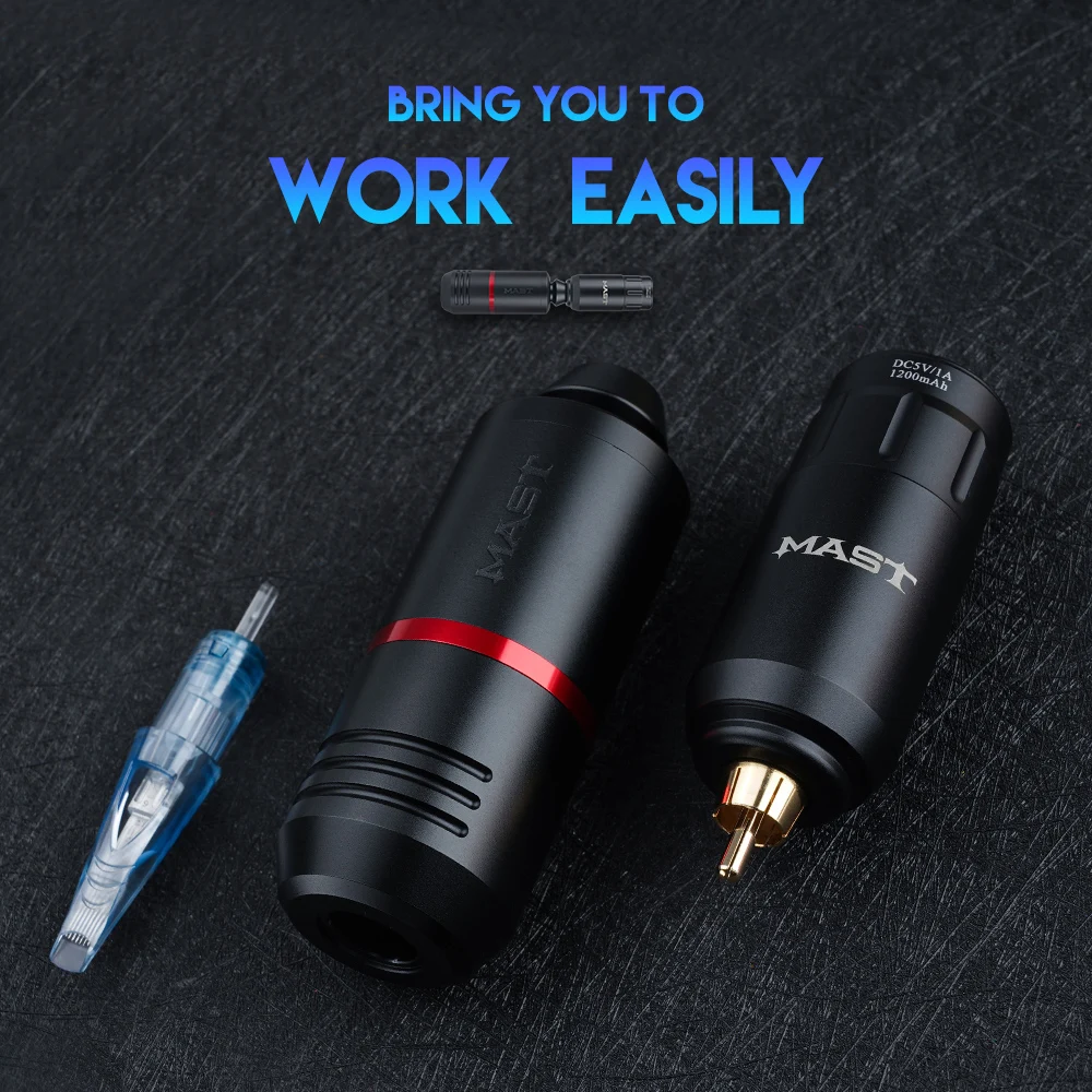 Мощный мощный ротационный перьевой аппарат Dragonhawk Mast для татуировок с мотором без