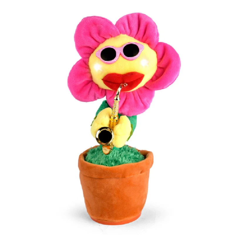 

Enchanting Sunflower Quivering Toys Singing Sunflower Plush Toys Will Wiggle And Light Up Loved By Children