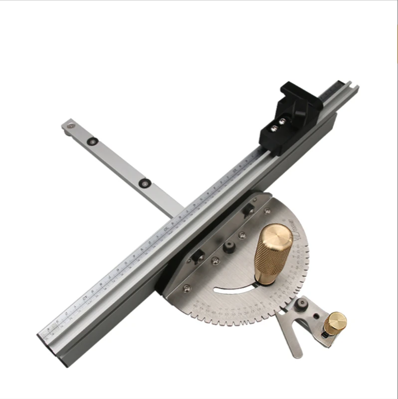 

Miter Gauge Aluminum Profile Fence With Track Stop Table Saw Machine Miter Gauge Woodworking Saw Assembly Ruler For Woodworking