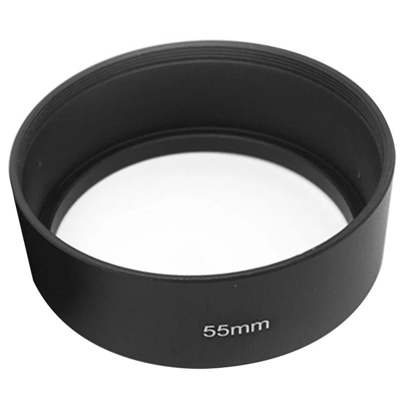 Металлическая бленда с резьбовым креплением для фильтра объектива камеры из