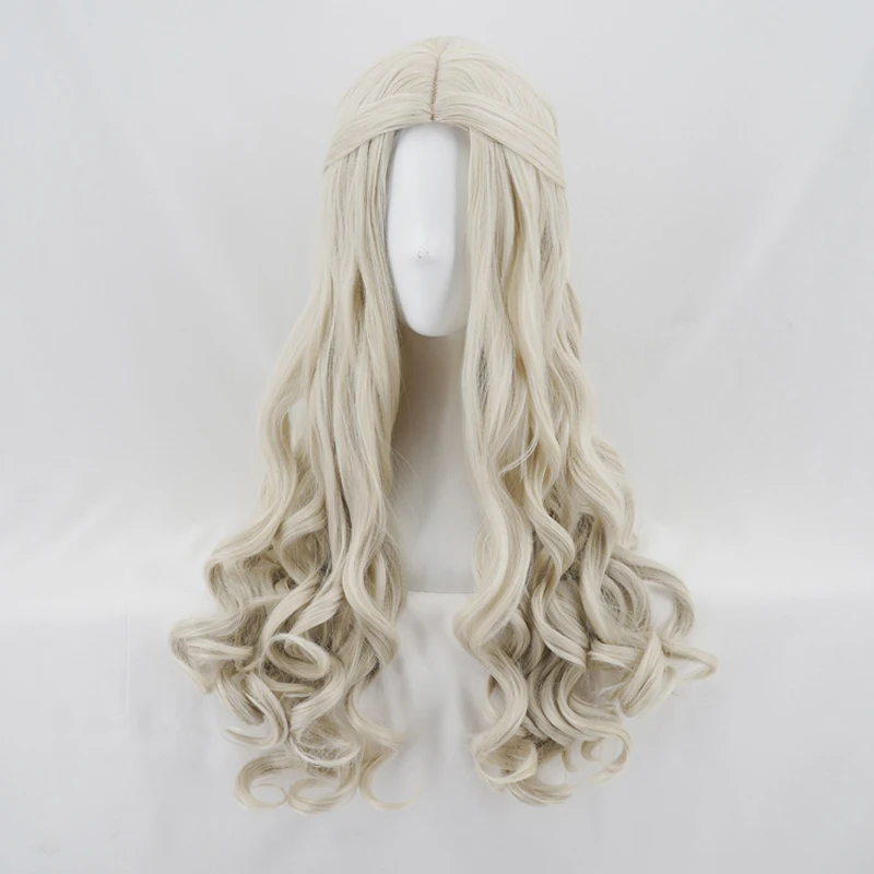 Женский длинный волнистый парик Алиса в стране чудес костюм для косплея из