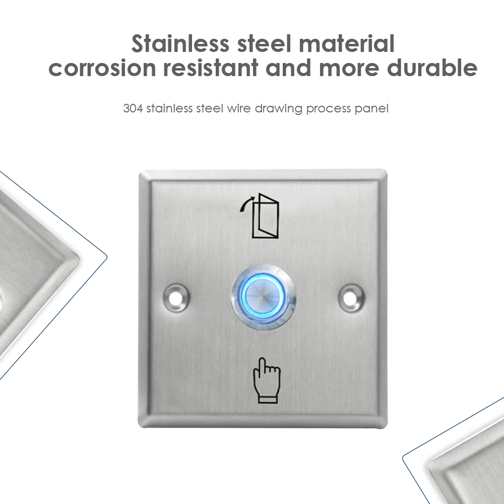 NC/NO/COM металлический нержавеющий дверной выключатель со светодиодный светильник