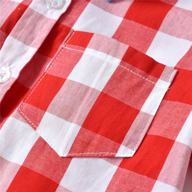 New Summer Baby Boy Gentlemen Clothes Set Plaid Bow Tie Shirts Top Overalls Suspender Pants Shorts 2PCS Outfit Kid Party |