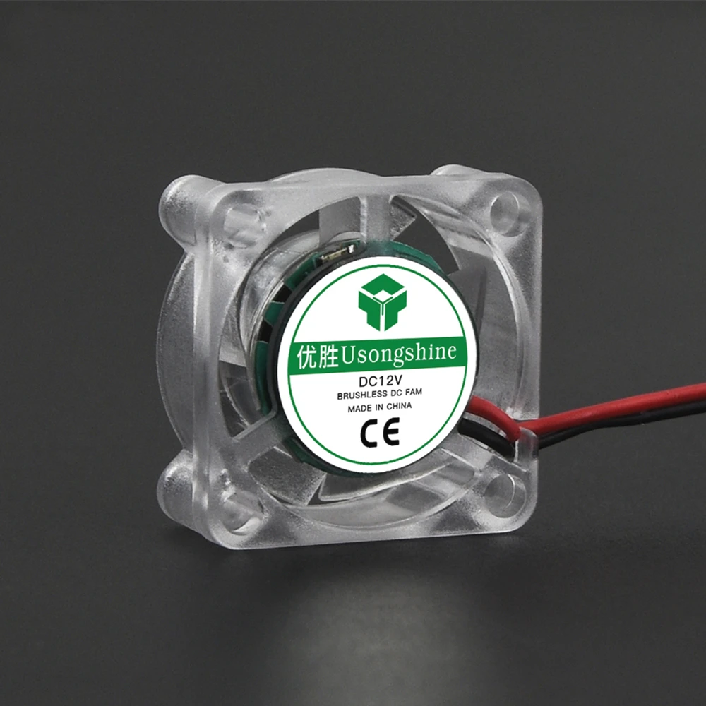 Cooling Fan Mini Transparent Hydraulic 3010 4010 12V/24V with LED Light High Quiet Exhaust 3D Printer Parts | Компьютеры и офис