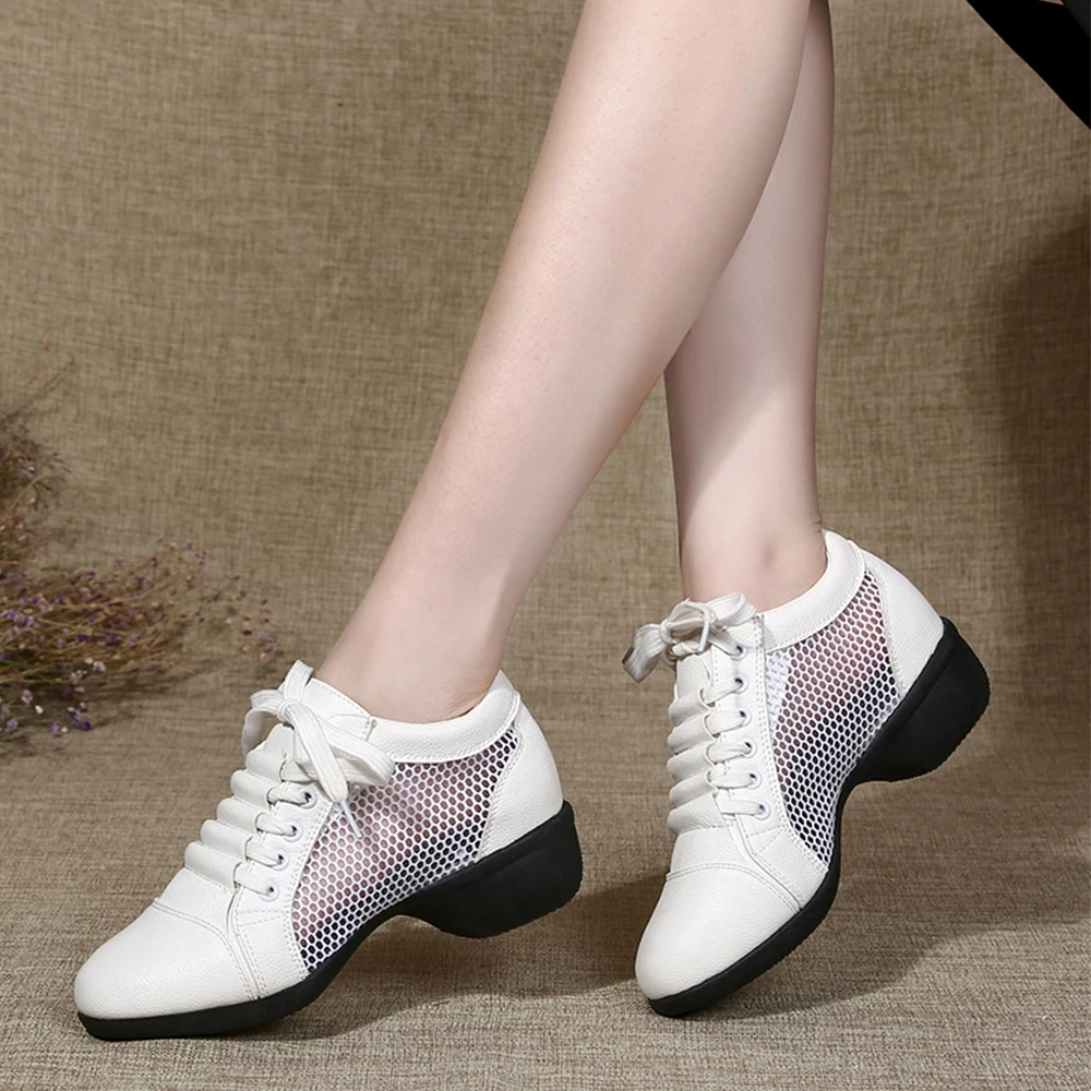 Женские кроссовки для танцев спортивная обувь девушек Обувь бальных Современная