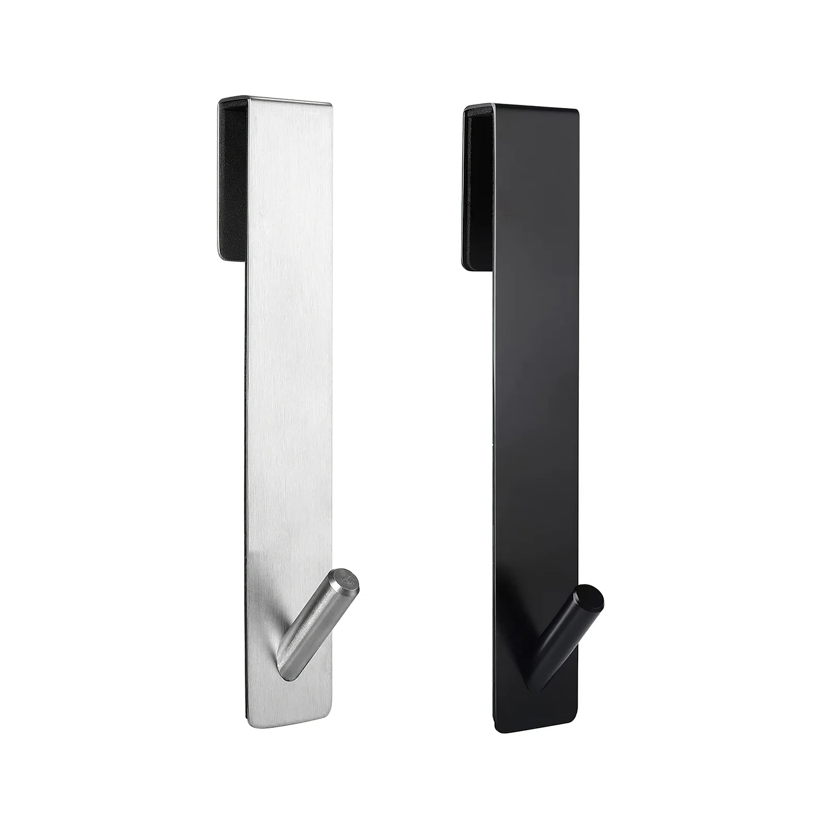 

2pcs Over Door Hooks Large Loading Capacity Z-Shaped Shower Hooks Punch-Free Over Door Hanger For Bathroom Living Room