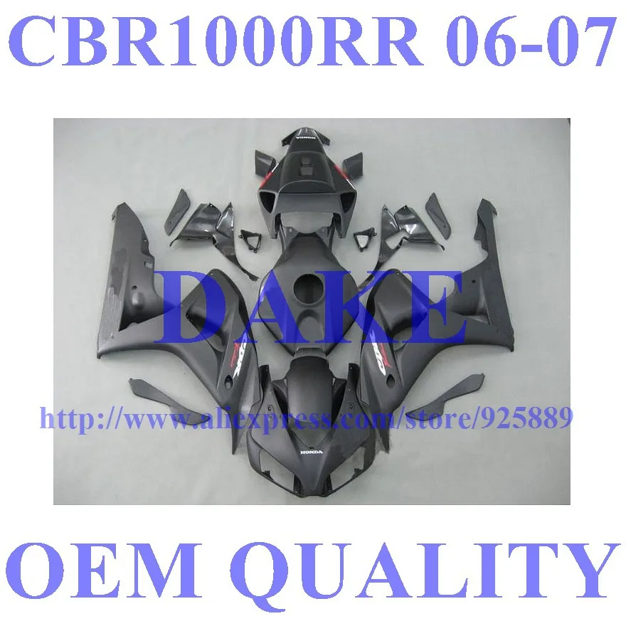 

Tank+ injection body for HONDA CBR1000RR 06-07 CBR1000 RR 2006 2007 CBR 1000 RR 06 07 matte black fairing kits #227LL
