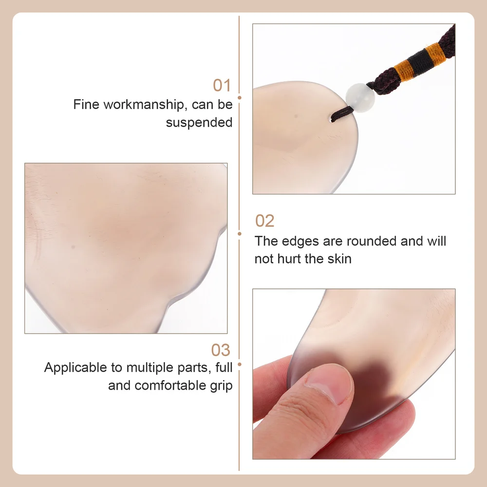 

1Pc Facial Scraping Board Plate Body Tool (Assorted Color)