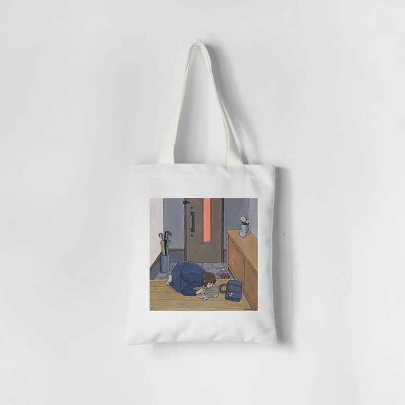 Индивидуальные холщовые сумки для женщин женские повседневные покупок дорожные