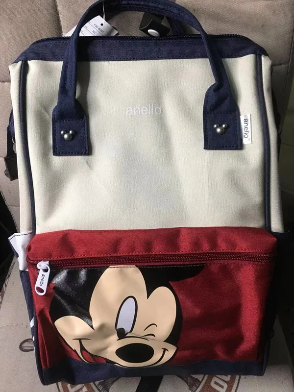

Disney Mickey mouse backpack multi-function large capacity backpack diaper bag waterproof men women shoulder bag Travel bag