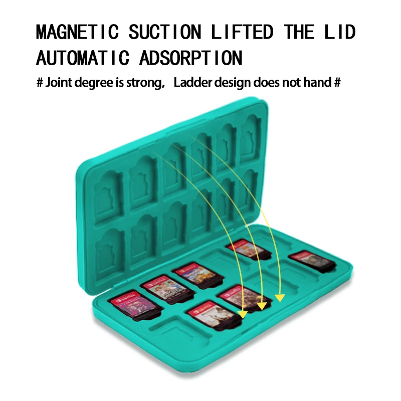 Игровой карточный чехол 24 в 1 для Nintendo Switch складной с кубическим рисунком NS Parts |