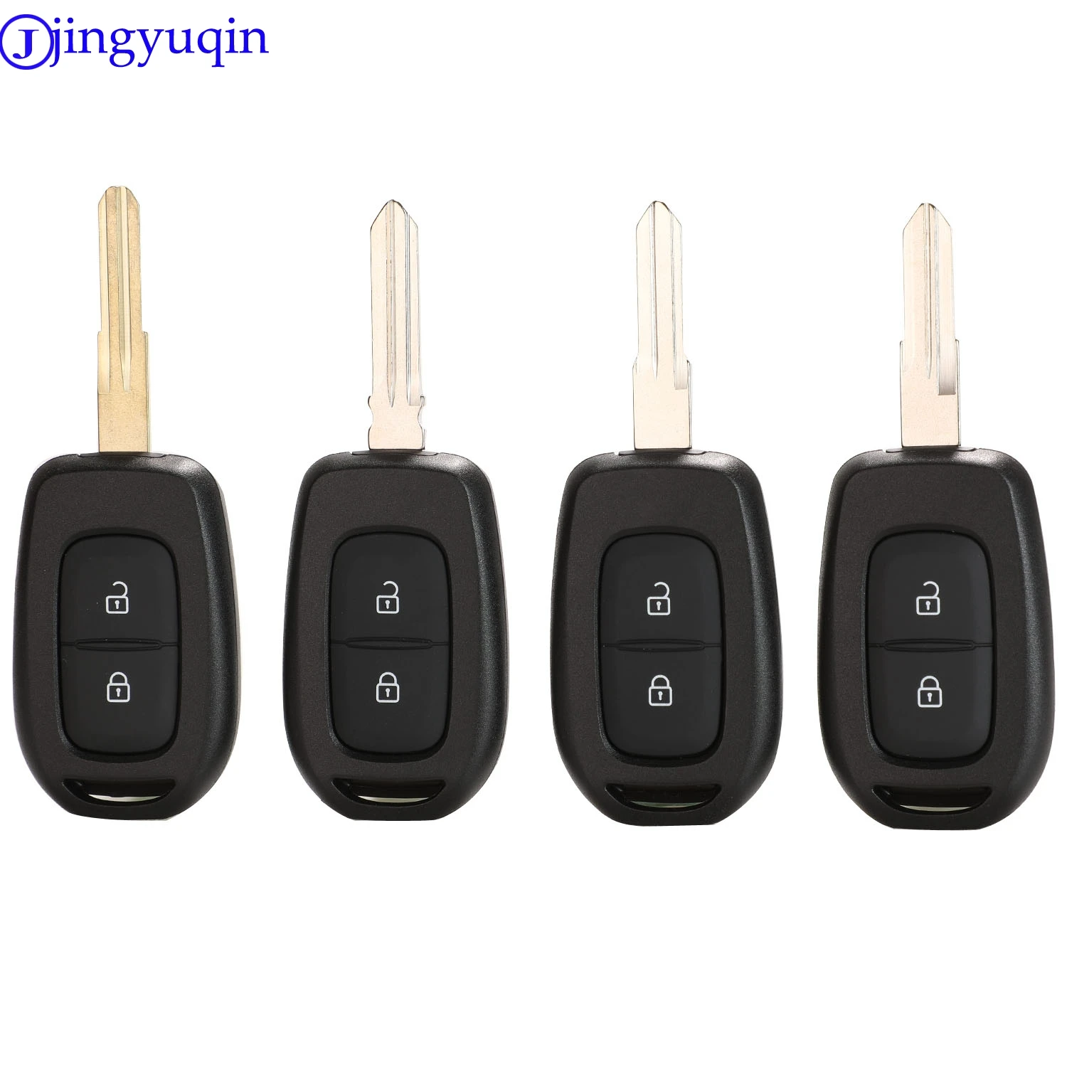Jingyuqin 2/3 кнопки дистанционного ключа автомобиля оболочки для Renault Sandero Dacia Logan Lodgy Dokker Duster