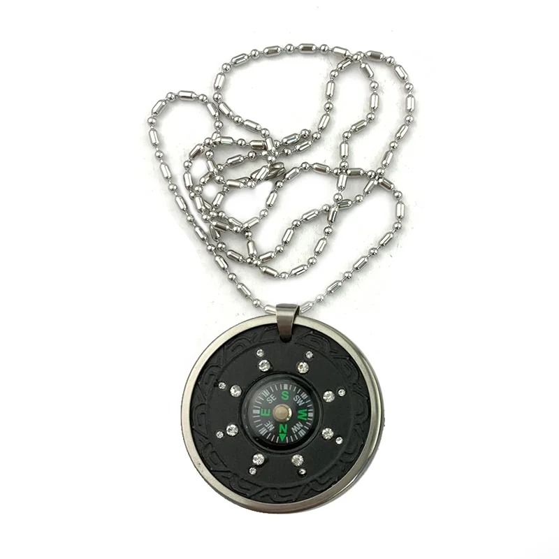 

New Upgraded Newest Compass Quantum Energy Unisex Pendant Necklace- Jewelry Cham Chain Necklace for Men Women with Instructions