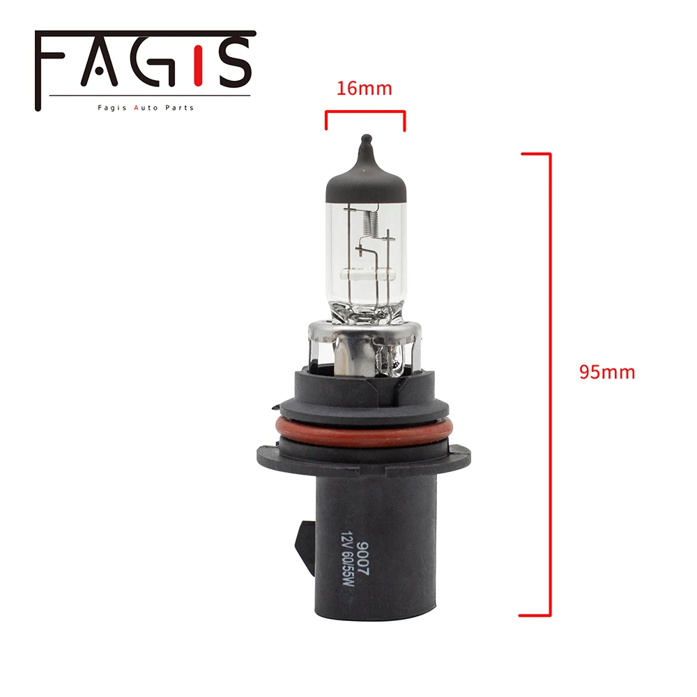 Fagis 2 шт. 9007 HB5 Hi/ Lo луч Автомобильные фары автомобильные галогеновые лампы