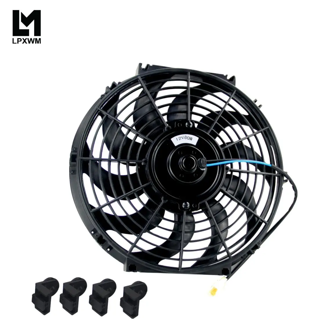 12-дюймовый универсальный Тонкий Реверсивный электрический радиатор 12 в 80 Вт