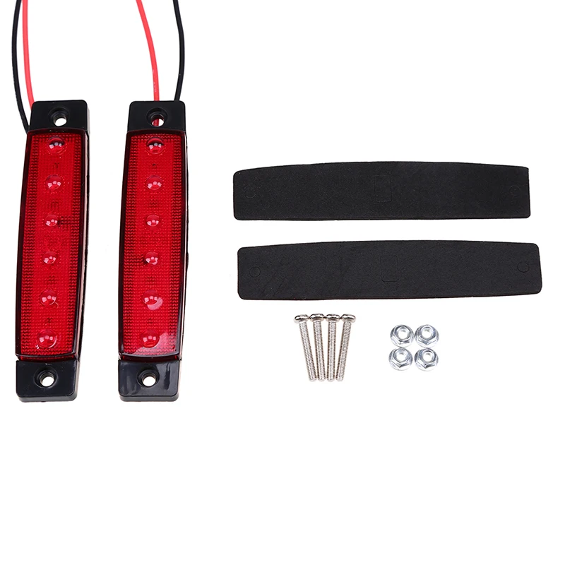 Светодиодный индикатор posbay 10 шт. 12 В 6 SMD для автомобилей автобусов грузовиков