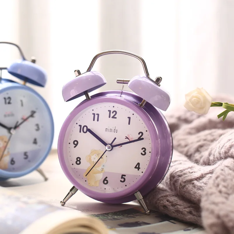 Симпатичные Детские будильники светодиодный Ной подсветкой 3 дюйма студенческие