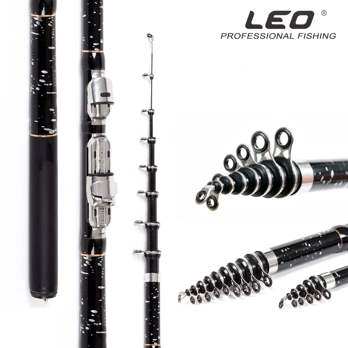 

LEO Telescopic Fishing Rods,Rock Fishing Rod Spinning Carp Feeder Carbon 1.8m 2.1m 2.4m 2.7m 3.0m 3.6m Newly Designed Travel Rod