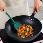 Популярная антипригарная кухонная утварь с покрытием Кастрюля безопасная Пищевая силиконовая лопатка кухонная утварь кухонные гаджеты