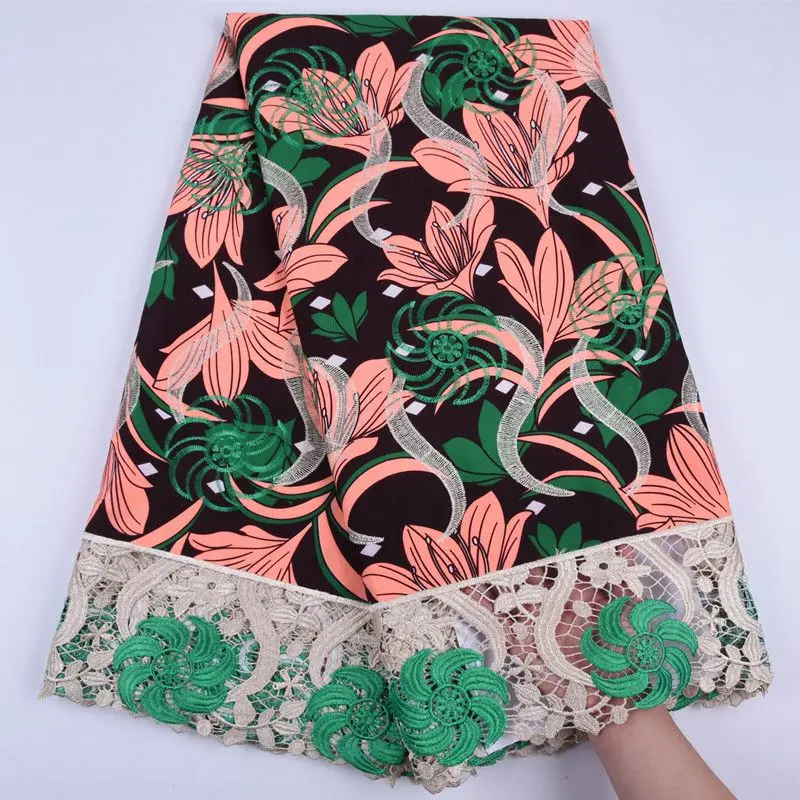 Новинка 2019 высокое качество африканская восковая кружевная ткань оптовая
