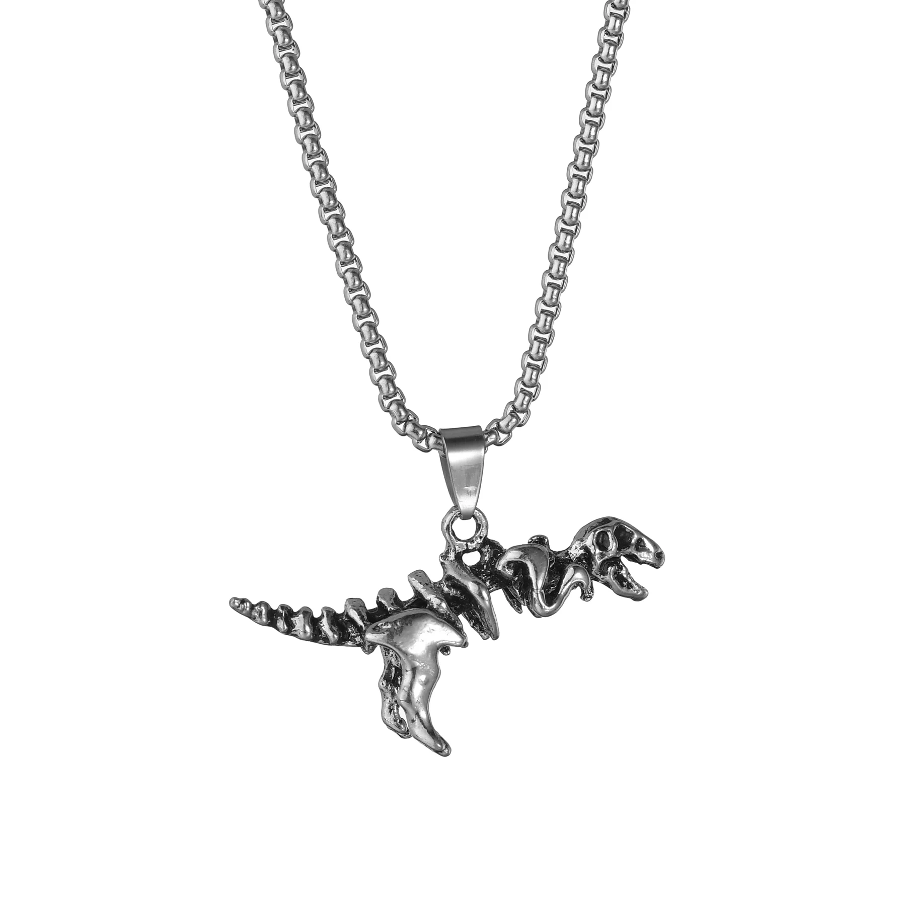 Сексуальное длинное ожерелье готический Тираннозавр Рекс скелет подвеска