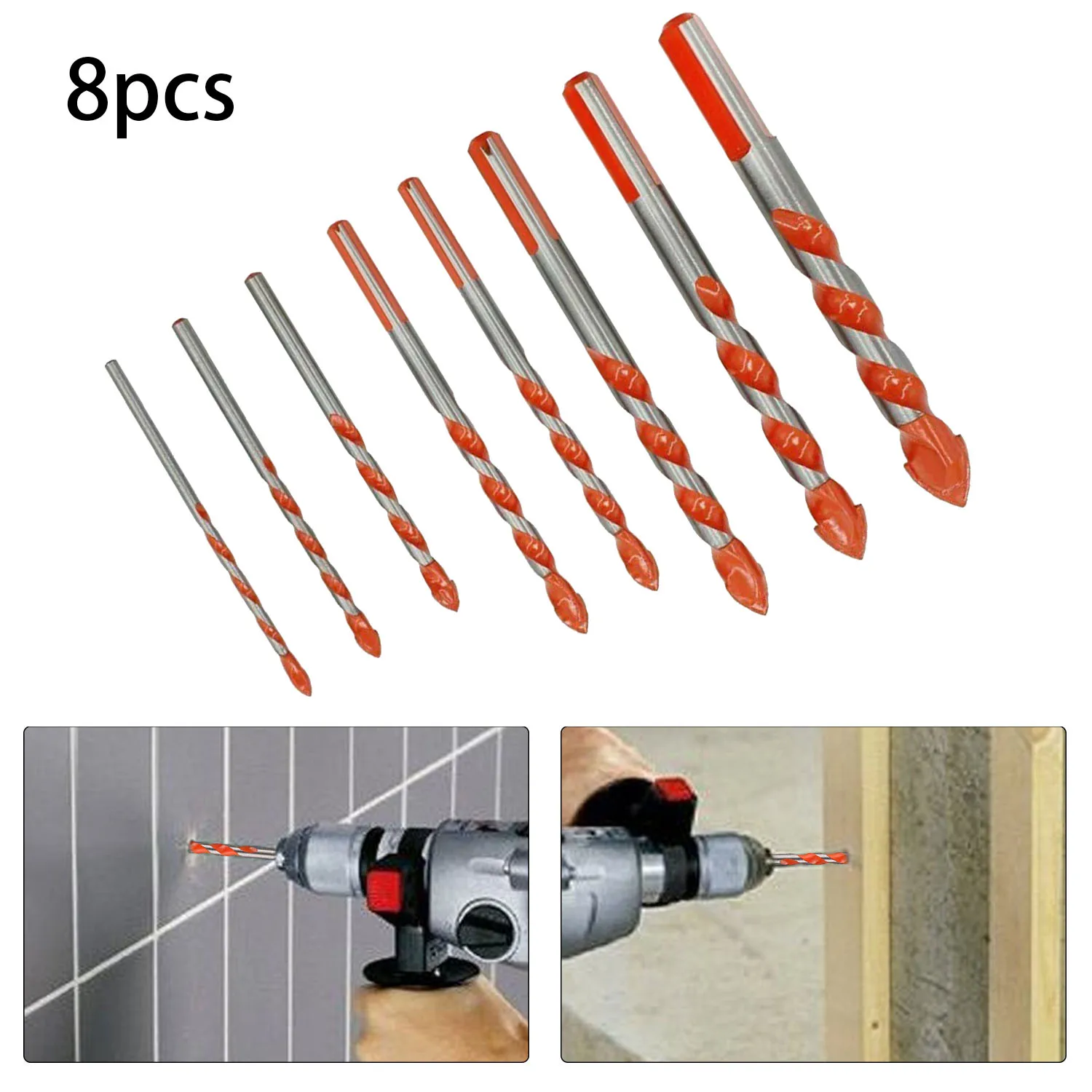 

Glass Drill Bits Tile Working Set Pack Tool 3/4/5/6/6/8/10/12mm 3-12mm