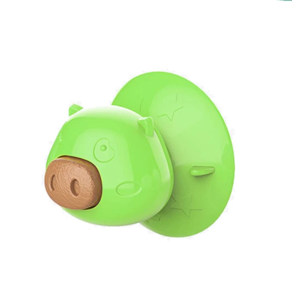 

Dog Lick Toy Interactive Cat Toy Licking Treats Toys Pig Nose Shape Suctions to Wall for Pet Bathing Grooming
