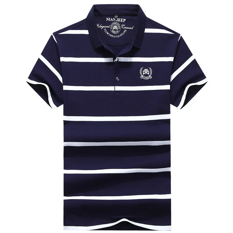 2020 летняя брендовая полосатая рубашка поло мужская хлопковая с коротким рукавом