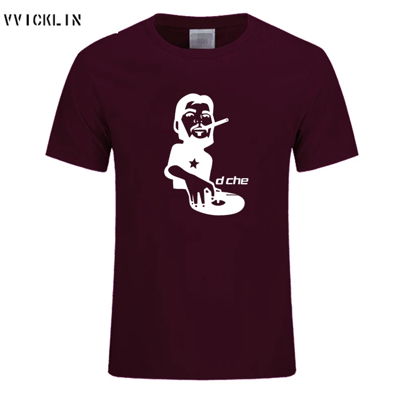 Новейшая модель Мужские ботинки из хлопка модные Crazy DJ вертушки дизайн футболка