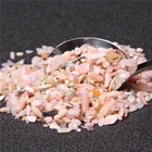 3-5 мм Оптовая продажа розовый опал упавший Камень Натуральный Полированный Амазонит каменная крошка гравий камень исцеляющий аквариум Декор DIY без отверстия