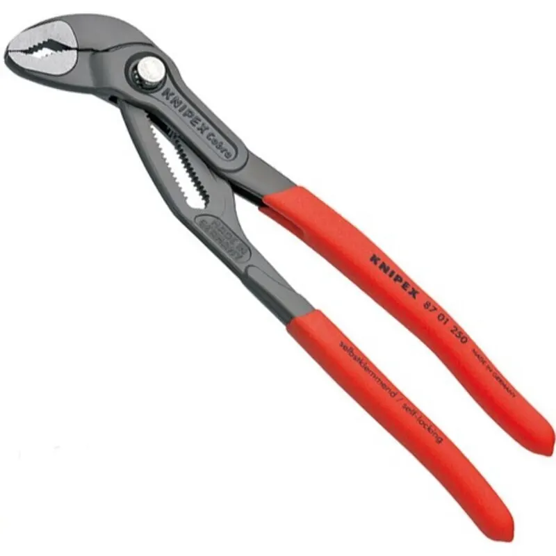 Knipex 8701250 регулируемые плоскогубцы Кобра зубчатая серая фосфатная отделка