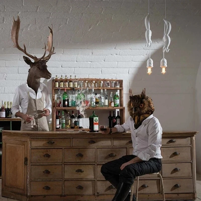 Современный скандинавский светодиодный подвесной светильник с изображением