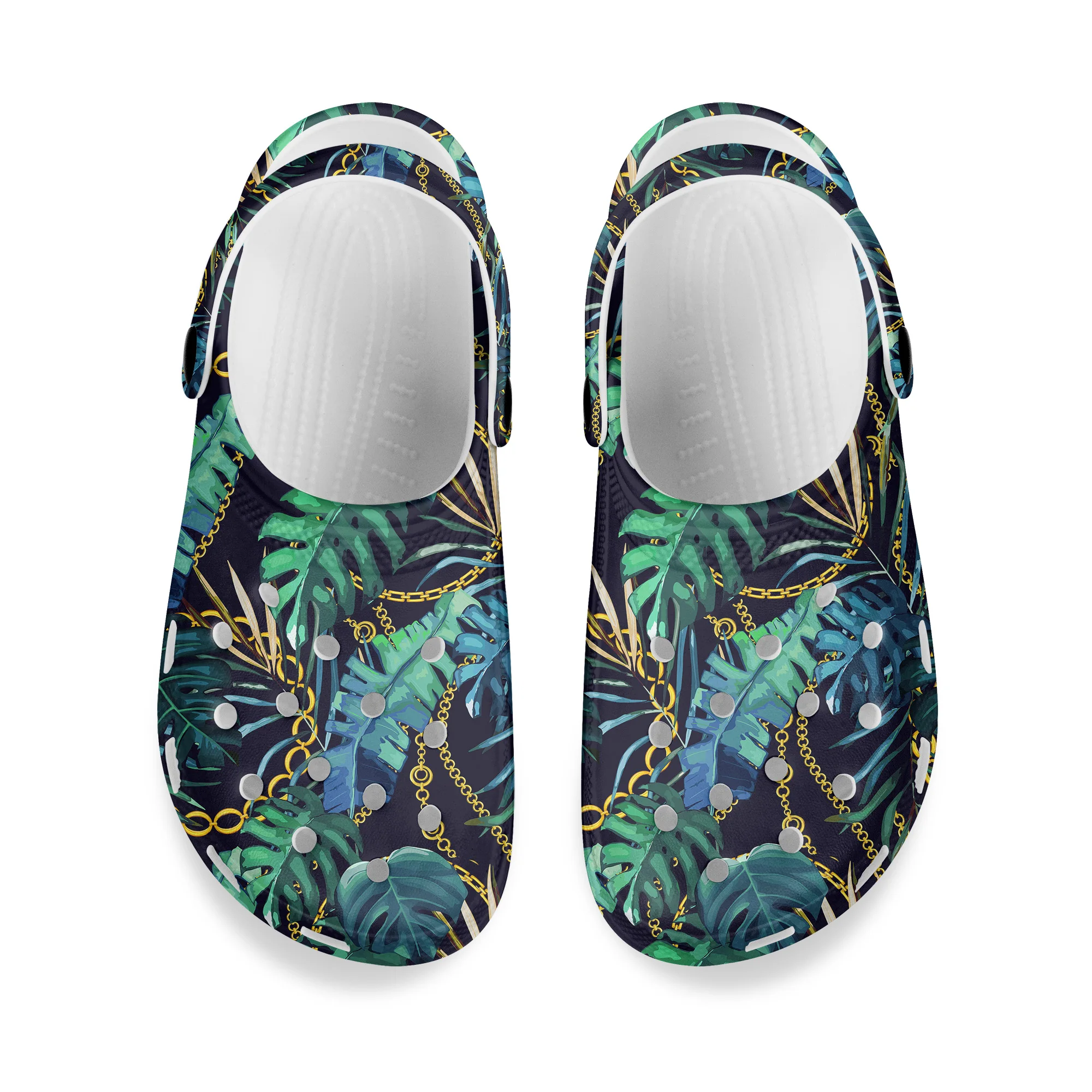 

Женские пляжные сандалии PHAYON, Повседневные Дышащие шлепанцы с тропическими листьями, Летние слипоны для взрослых, домашняя обувь, 2021