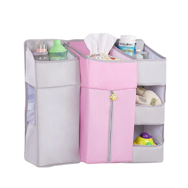 Органайзер для детской кроватки многофункциональная сумка хранения хлопковая