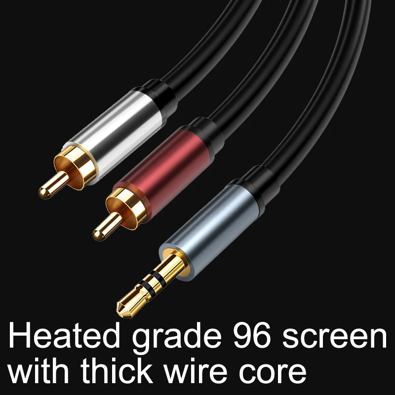 DIYLIVE RCA кабель Hi-Fi стерео 3 5 мм до 2RCA Aux jack 3.5Y усилитель мощности сплиттер для аудио