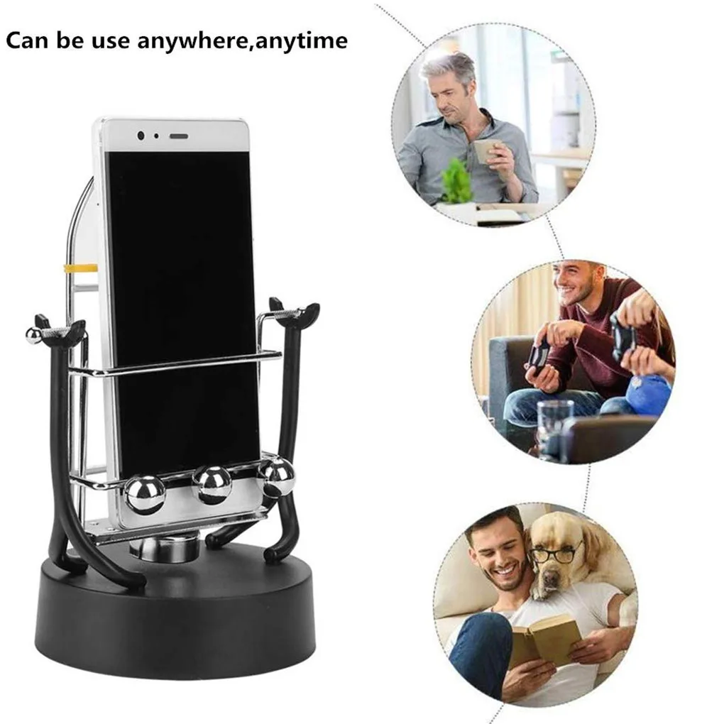 Stop Motion Stand Shaker Mobile Phone Wiggle Device Automatic Phone Swing Motion Step Increasing Shake Pedometer Holder