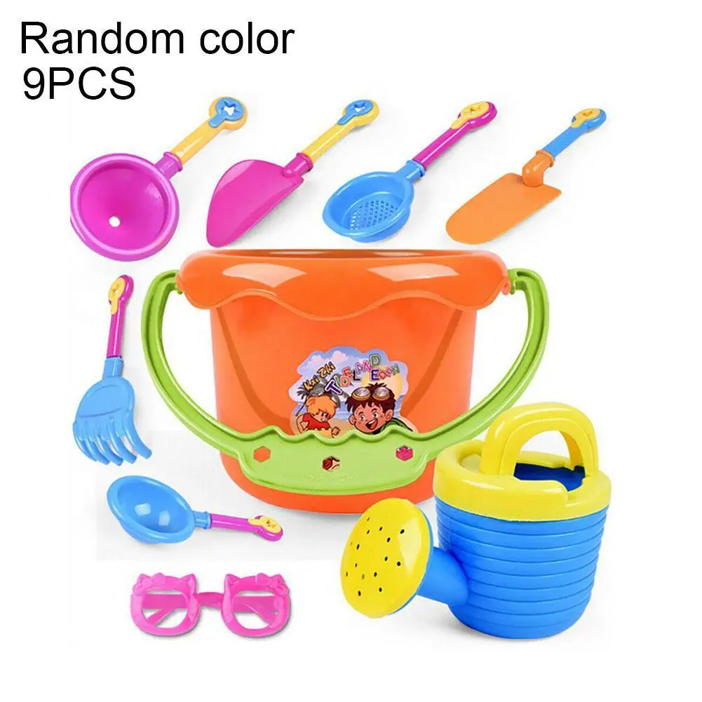 

Beach Toys For Kids 9 Pcs Sand Toys Game Beach Children Sandbox Set Kit Summer Toys For Beach Play Sand Water Game Baby Toys